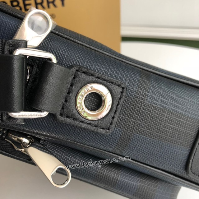 Burberry專門店新款London斜背包 巴寶莉London格紋男士單肩斜挎包 yxb1294
